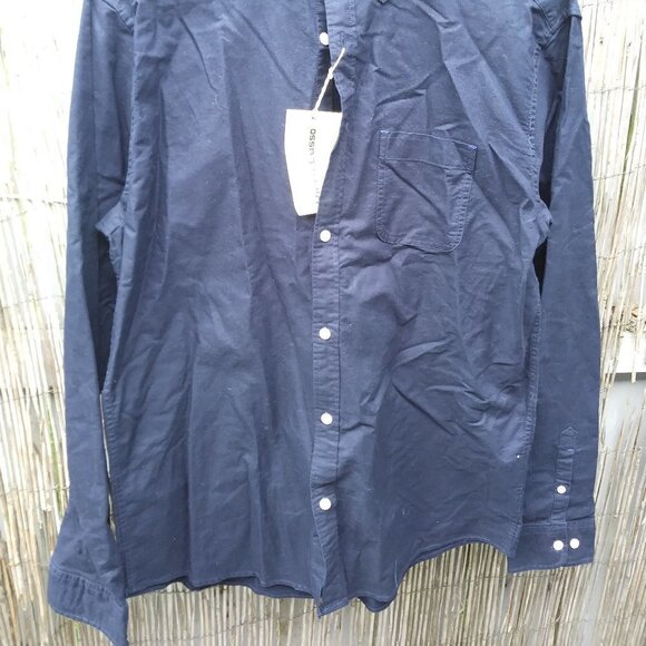 Piero Lusso Men's Navy Button Down - L - NWT - Picture 4 of 11